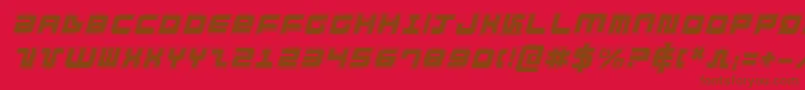 fuente DirektorAcademyItalic – Fuentes Marrones Sobre Fondo Rojo