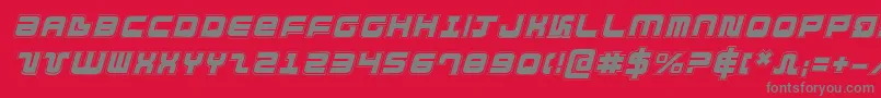 fuente DirektorAcademyItalic – Fuentes Grises Sobre Fondo Rojo