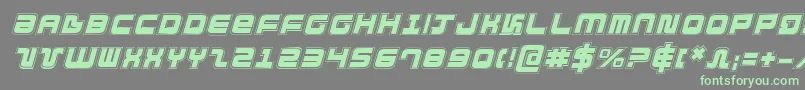 DirektorAcademyItalic Font – Green Fonts on Gray Background