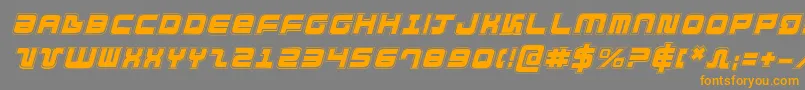 DirektorAcademyItalic Font – Orange Fonts on Gray Background