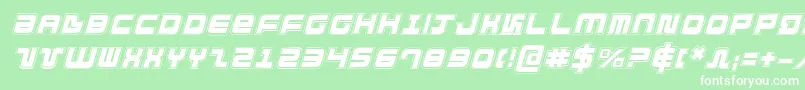 DirektorAcademyItalic Font – White Fonts on Green Background