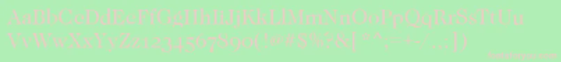 CaslonOsfBook Font – Pink Fonts on Green Background