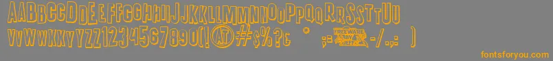 Подробнее о шрифте K.P.DutyOvertimeJl Шрифт K.P.DutyOvertimeJl – оранжевые шрифты на сером фоне