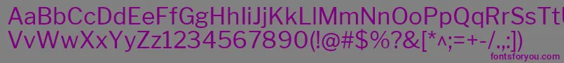 LibrefranklinRegular Font – Purple Fonts on Gray Background