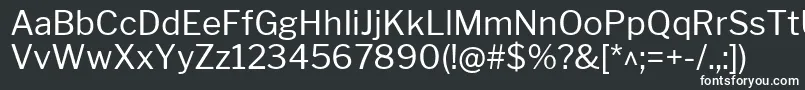 Шрифт LibrefranklinRegular – белые шрифты на чёрном фоне