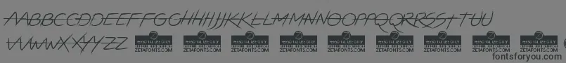 LightstrikeTrial Font – Black Fonts on Gray Background