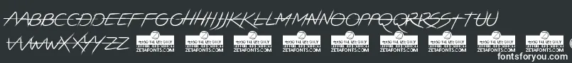 LightstrikeTrial Font – White Fonts on Black Background