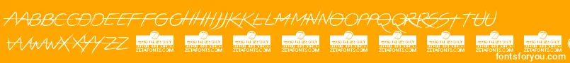 LightstrikeTrial Font – White Fonts on Orange Background