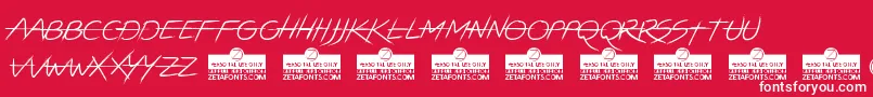 LightstrikeTrial Font – White Fonts on Red Background