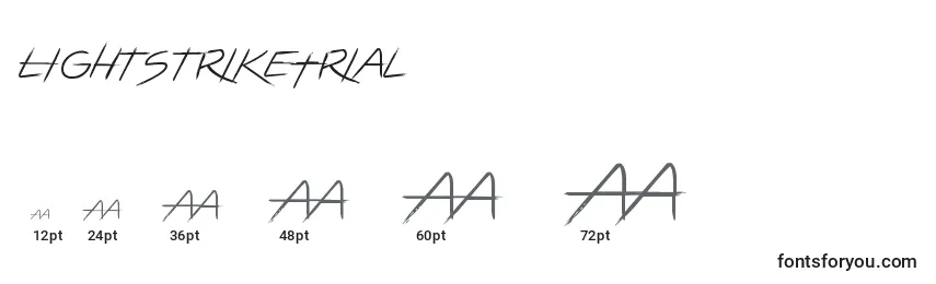 LightstrikeTrial Font Sizes
