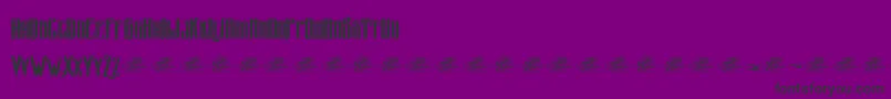 McfZelfis-Schriftart – Schwarze Schriften auf violettem Hintergrund