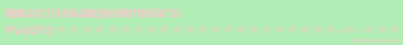 McfZelfis Font – Pink Fonts on Green Background