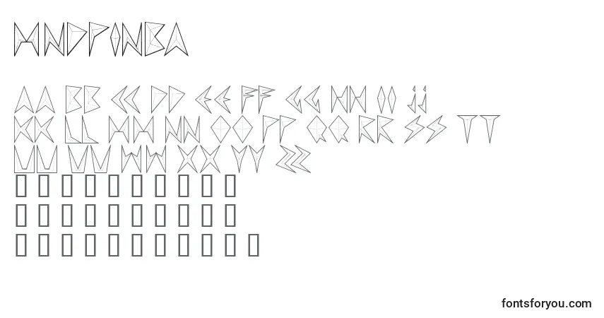 Mndpinba Font – alphabet, numbers, special characters