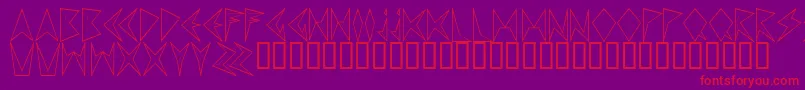 Mndpinba Font – Red Fonts on Purple Background