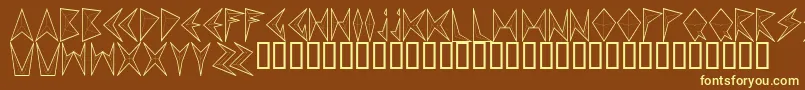 fuente Mndpinba – Fuentes Amarillas Sobre Fondo Marrón