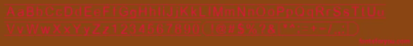 Fibox Font – Red Fonts on Brown Background