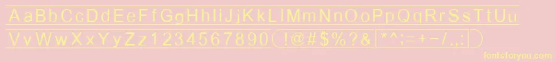 Fibox Font – Yellow Fonts on Pink Background