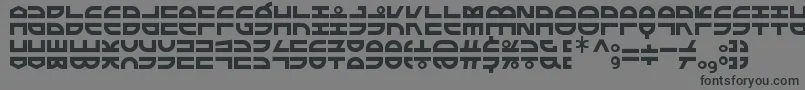 ExtraFontestrial Font – Black Fonts on Gray Background