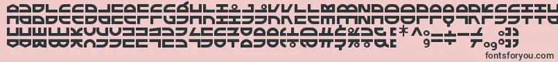 ExtraFontestrial Font – Black Fonts on Pink Background