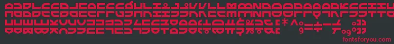 ExtraFontestrial Font – Red Fonts on Black Background