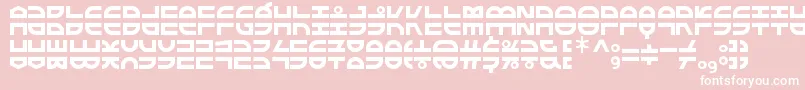 ExtraFontestrial Font – White Fonts on Pink Background