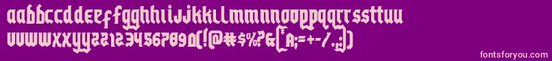 Empirecrowncond Font – Pink Fonts on Purple Background