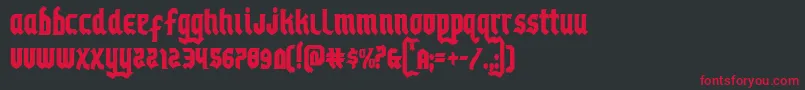 Empirecrowncond Font – Red Fonts on Black Background