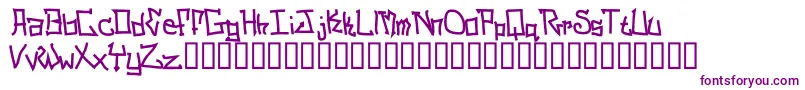 SchizophreniaG Font – Purple Fonts on White Background