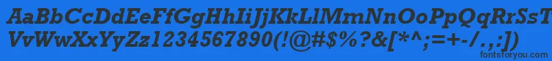 Шрифт RockwellРџРѕР»СѓР¶РёСЂРЅС‹Р№РљСѓСЂСЃРёРІ – чёрные шрифты на синем фоне