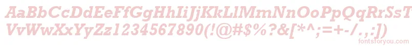 RockwellРџРѕР»СѓР¶РёСЂРЅС‹Р№РљСѓСЂСЃРёРІ Font – Pink Fonts on White Background