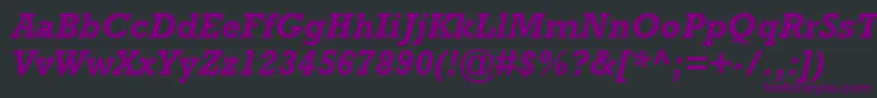 RockwellРџРѕР»СѓР¶РёСЂРЅС‹Р№РљСѓСЂСЃРёРІ Font – Purple Fonts on Black Background
