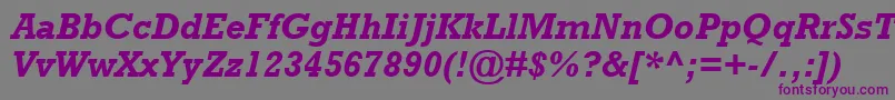 RockwellРџРѕР»СѓР¶РёСЂРЅС‹Р№РљСѓСЂСЃРёРІ Font – Purple Fonts on Gray Background