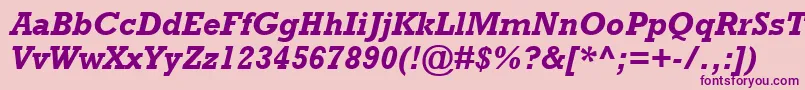 RockwellРџРѕР»СѓР¶РёСЂРЅС‹Р№РљСѓСЂСЃРёРІ Font – Purple Fonts on Pink Background