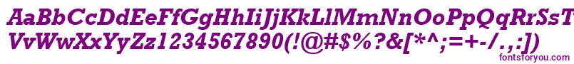 RockwellРџРѕР»СѓР¶РёСЂРЅС‹Р№РљСѓСЂСЃРёРІ Font – Purple Fonts on White Background