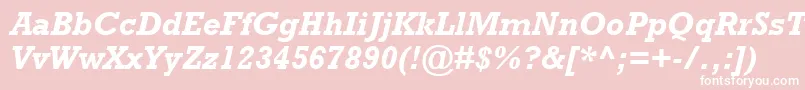 RockwellРџРѕР»СѓР¶РёСЂРЅС‹Р№РљСѓСЂСЃРёРІ Font – White Fonts on Pink Background