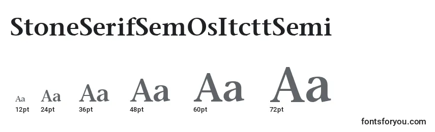 StoneSerifSemOsItcttSemi Font Sizes