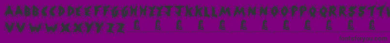 ShockHorror Font – Black Fonts on Purple Background