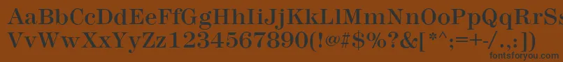 MontpellierRegular Font – Black Fonts on Brown Background