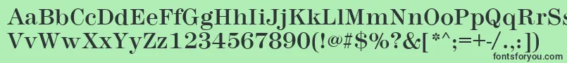 MontpellierRegular Font – Black Fonts on Green Background