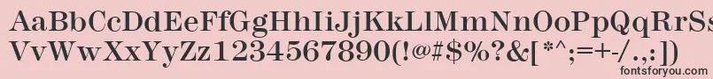 MontpellierRegular-fontti – mustat fontit vaaleanpunaisella taustalla
