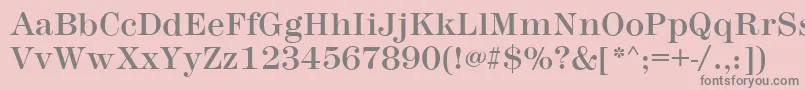 Шрифт MontpellierRegular – серые шрифты на розовом фоне