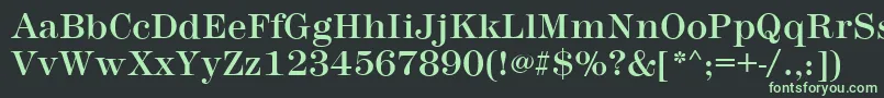 MontpellierRegular Font – Green Fonts on Black Background