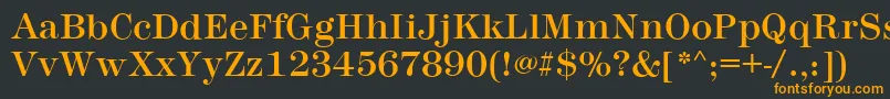 MontpellierRegular Font – Orange Fonts on Black Background