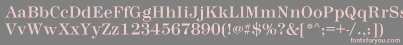 MontpellierRegular-fontti – vaaleanpunaiset fontit harmaalla taustalla