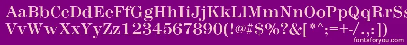 MontpellierRegular Font – Pink Fonts on Purple Background