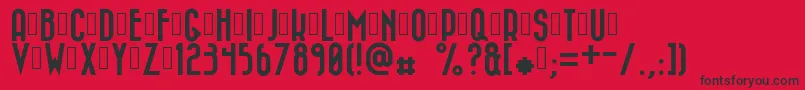 Bazar Font – Black Fonts on Red Background