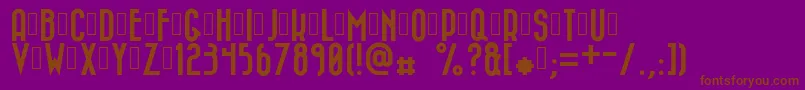 Bazar Font – Brown Fonts on Purple Background