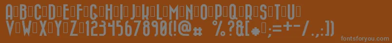 Bazar Font – Gray Fonts on Brown Background