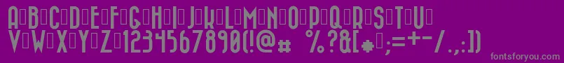 Bazar Font – Gray Fonts on Purple Background