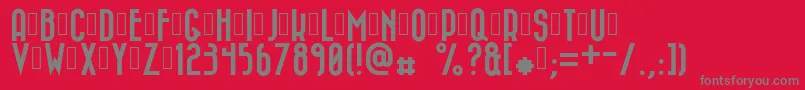 Bazar Font – Gray Fonts on Red Background